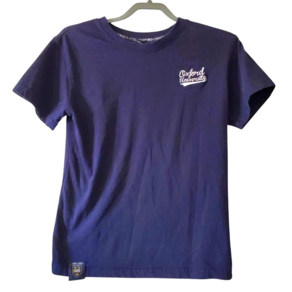 Oxford University Official Vintage Navy Collegiate Academia College Tee S
